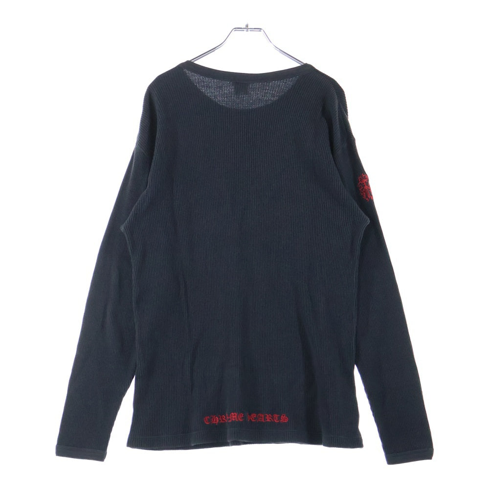 CHROME HEARTS(クロムハーツ) OLD Dagger Thermal L/S Tee ダガーサーマル長袖Tシャツ ブラック