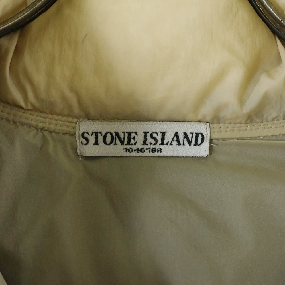 STONE ISLAND(ストーンアイランド) 袖ロゴワッペン マイクロ レップ グース ダウンジャケット ベージュ 4715V24