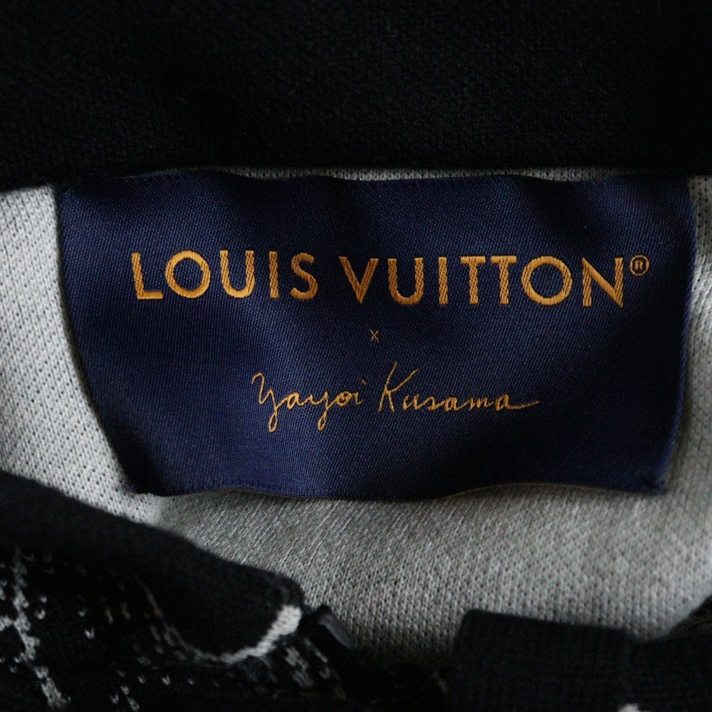 LOUIS VUITTON(ルイヴィトン) 23SS ×草間彌生 YK サイケデリックフラワー ニットジップアップパーカー ブラック RM231H X14 HON36W
