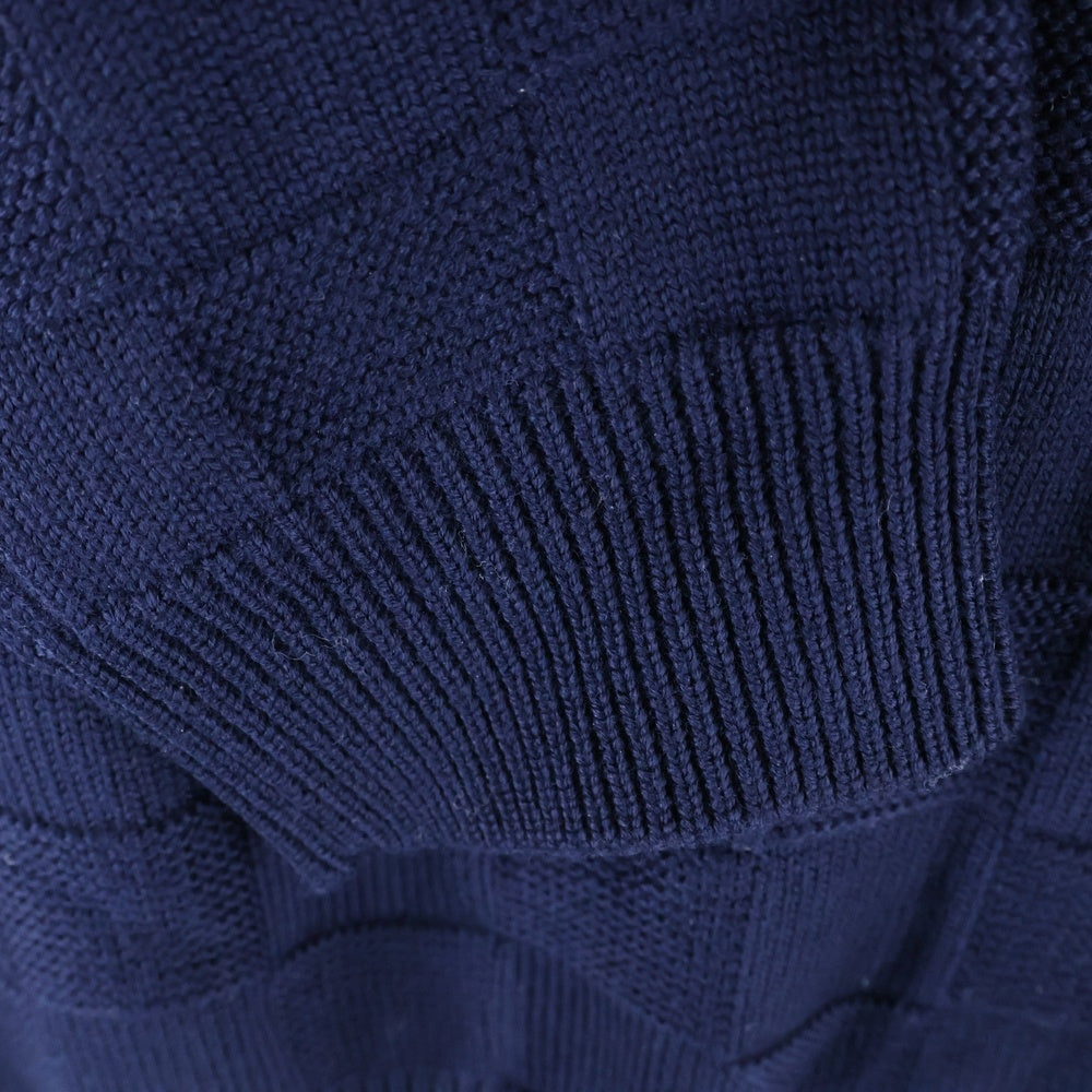LOUIS VUITTON(ルイヴィトン) 24SS ダミエ クルーネックニット ネイビー RM241 ZLL HQN69W