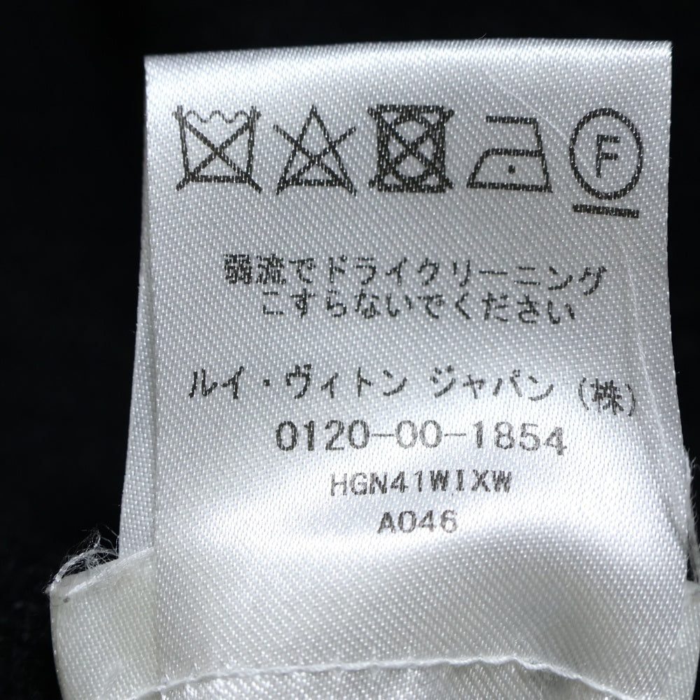 LOUIS VUITTON(ルイヴィトン) カシミヤウール混 モノグラム柄セーター クルーネックニット ブラック HGN41WIXW