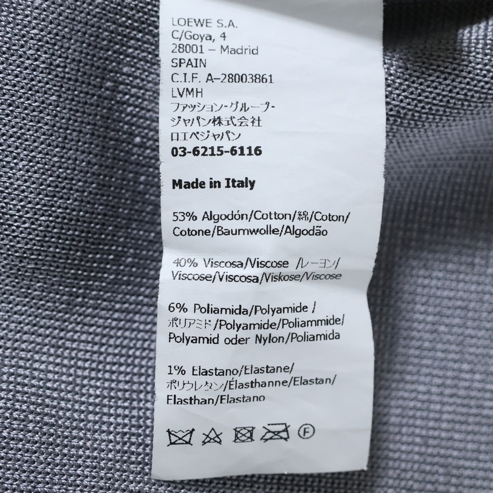LOEWE(ロエベ) アナグラムポケット ワイドシルエットクルーネックニット グレー H526Y14KDK
