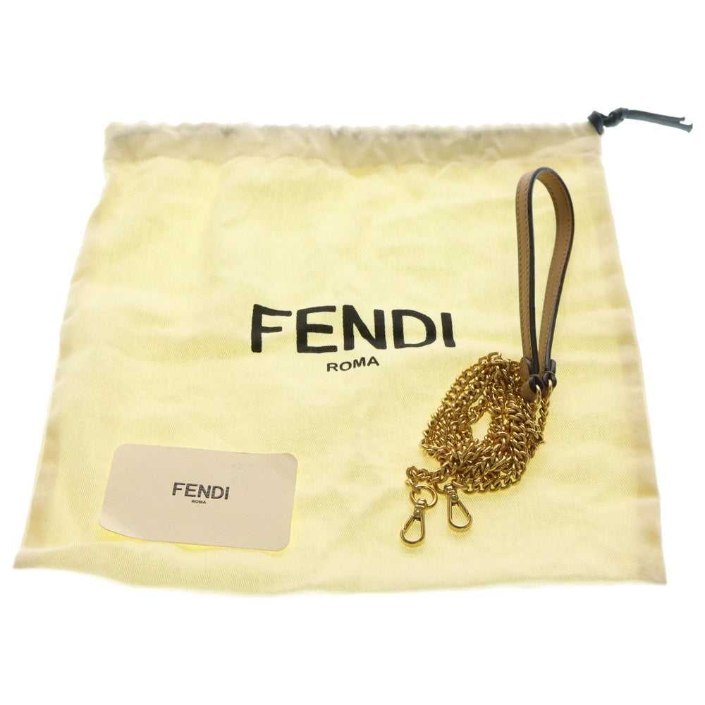 FENDI(フェンディ) マンマバゲット シープスキン ムートン 2Wayチェーンショルダーバッグ アイボリー