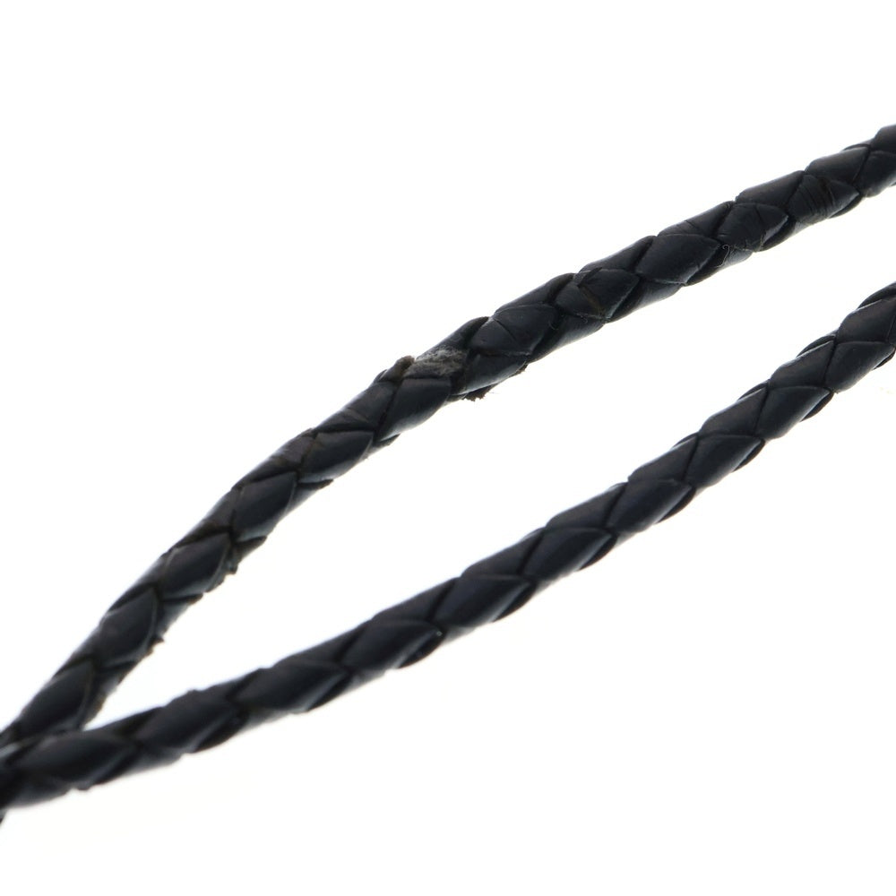 CHROME HEARTS(クロムハーツ) BOLOTIE OVALTINY タイニークラシックループタイ レザーネックレス ブラック