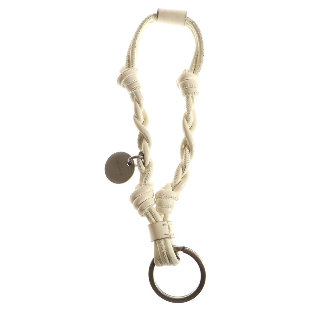 JIL SANDER(ジルサンダー) TANGLE KEYRING タングル キーリング キーホルダー レザー ホワイト