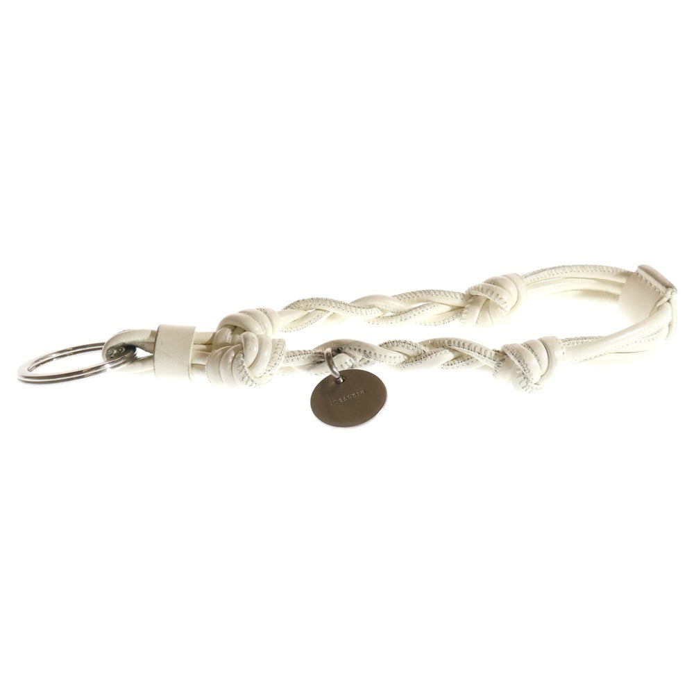 JIL SANDER(ジルサンダー) TANGLE KEYRING タングル キーリング キーホルダー レザー ホワイト