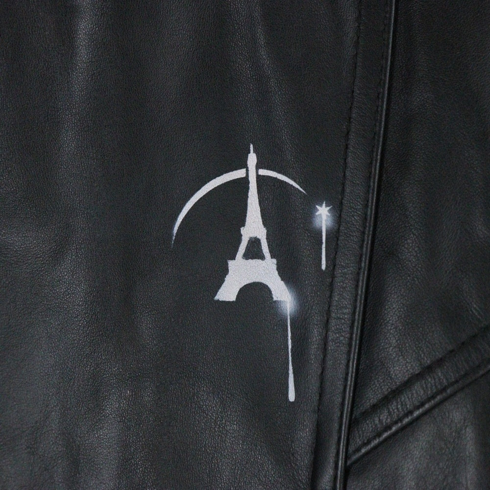 doublet(ダブレット) 23AW WRINKLE LEATHER TRACK JACKET レザー トラックジャケット ブラック 23AW02BL166