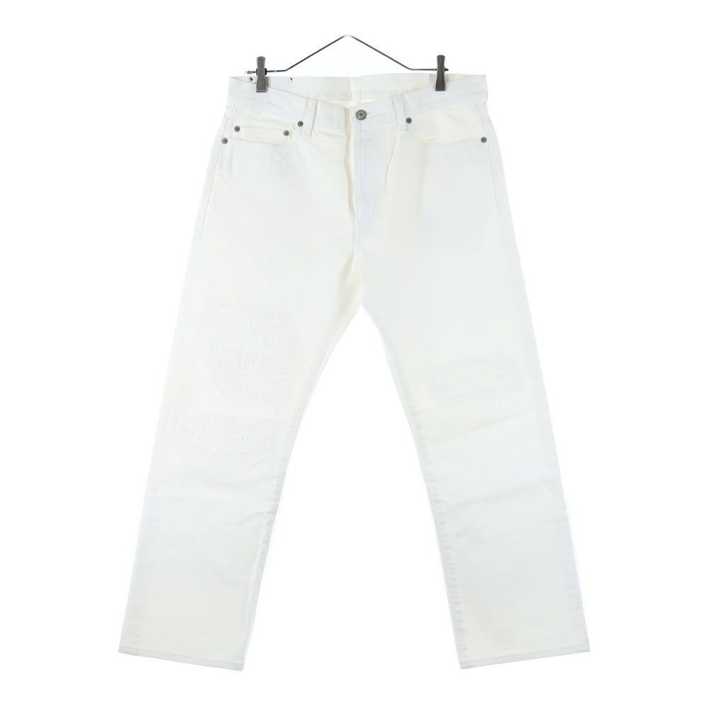 RATS(ラッツ) CRASH DENIM PANTS ダメージ加工 ストレートデニムパンツ ホワイト 23'RD-0811A