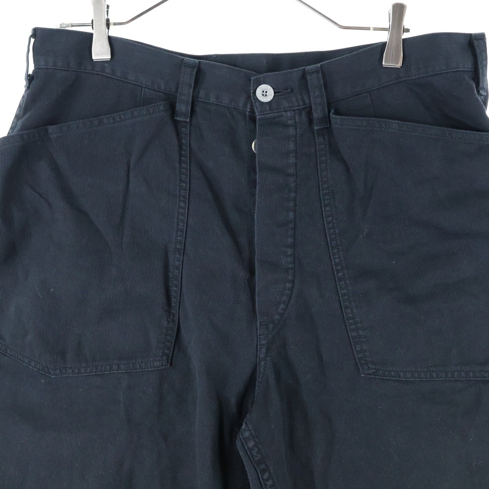 TENDERLOIN(テンダーロイン) バックバックル付 コーデュロイ ストレートパンツ ブラック