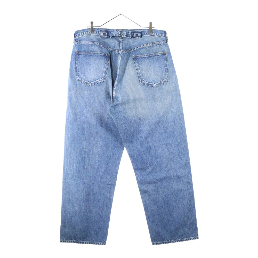 A.PRESSE(アプレッセ) No.22 Washed Wide Denim Pants ウォッシュド加工 ストレート デニムパンツ インディゴ AP-4003
