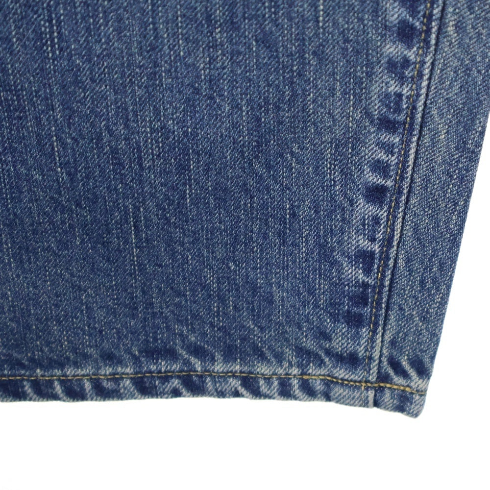 A.PRESSE(アプレッセ) No.22 Washed Wide Denim Pants ウォッシュド加工 ストレート デニムパンツ インディゴ AP-4003