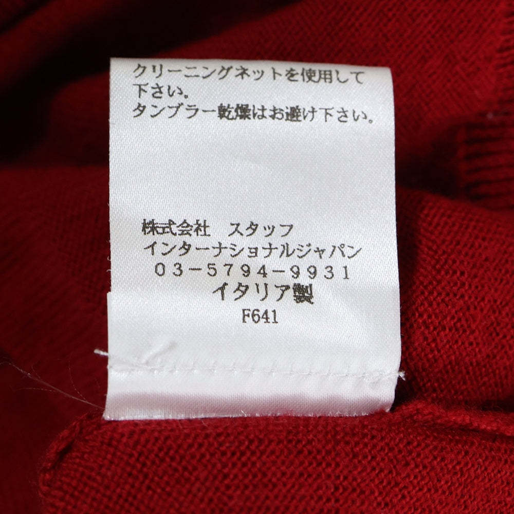 DSQUARED2(ディースクエアード) カーディガン ウール エルボーパッチ レッド