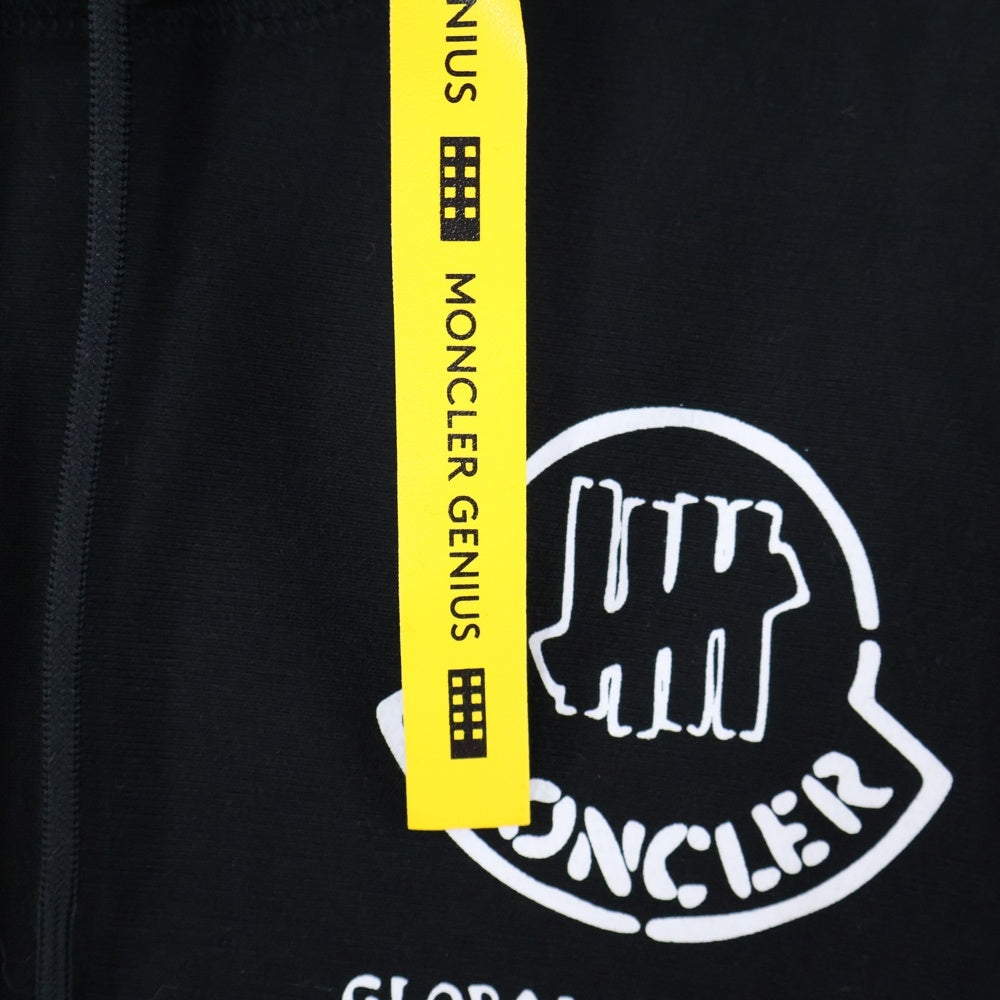 MONCLER(モンクレール) 20AW MAGLIA GIROCOLLO フロントロゴプリント プルオーバーパーカー ブラック F20928G71910 V8187