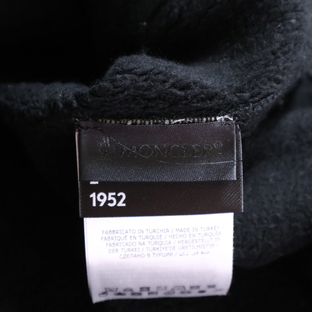 MONCLER(モンクレール) 20AW MAGLIA GIROCOLLO フロントロゴプリント プルオーバーパーカー ブラック F20928G71910 V8187