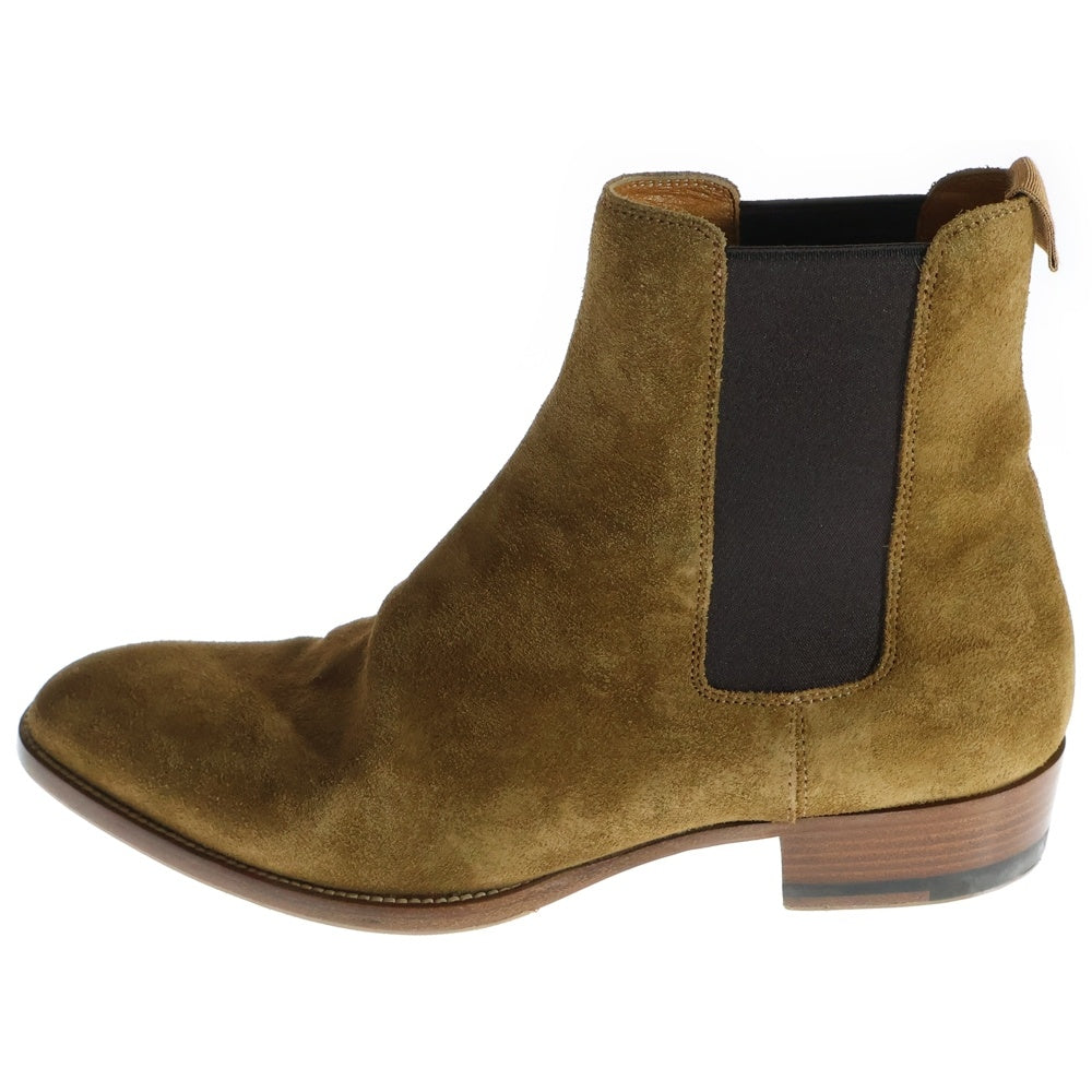 SAINT LAURENT PARIS(サンローランパリ) スエード サイドゴア レザーブーツ ベージュ 443208