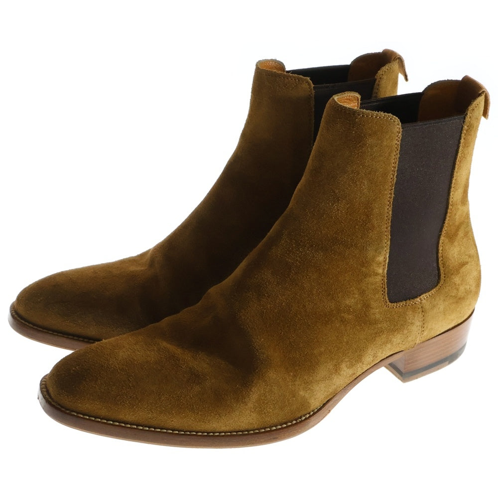 SAINT LAURENT PARIS(サンローランパリ) スエード サイドゴア レザーブーツ ベージュ 443208