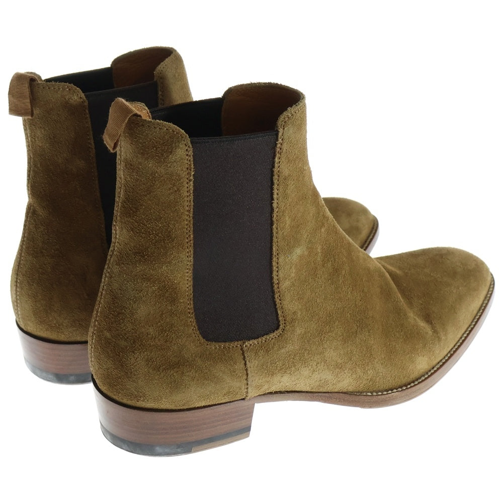 SAINT LAURENT PARIS(サンローランパリ) スエード サイドゴア レザーブーツ ベージュ 443208