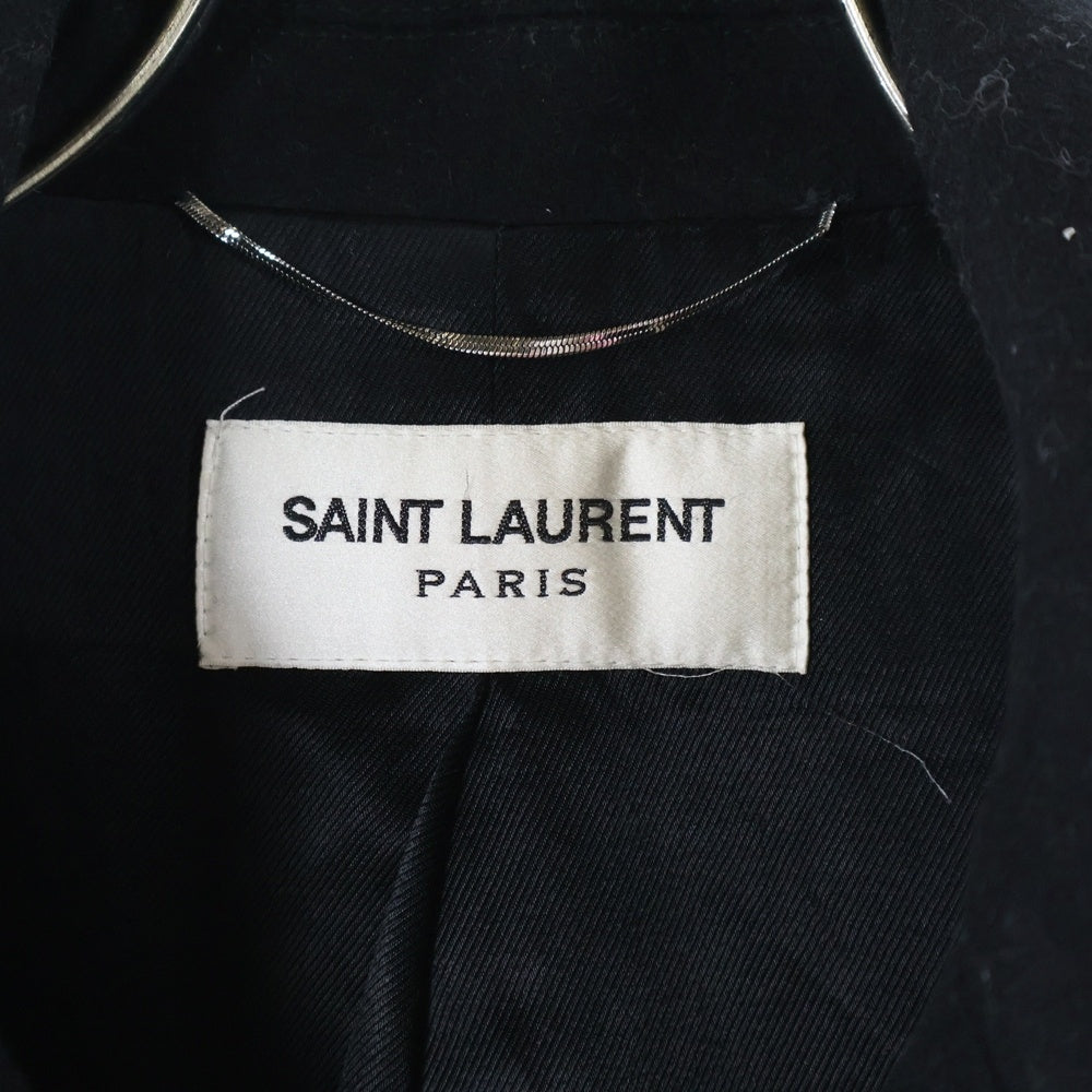 SAINT LAURENT PARIS(サンローランパリ) 15AW エディ期 ウール ピーコート ブラック 394514 Y960J