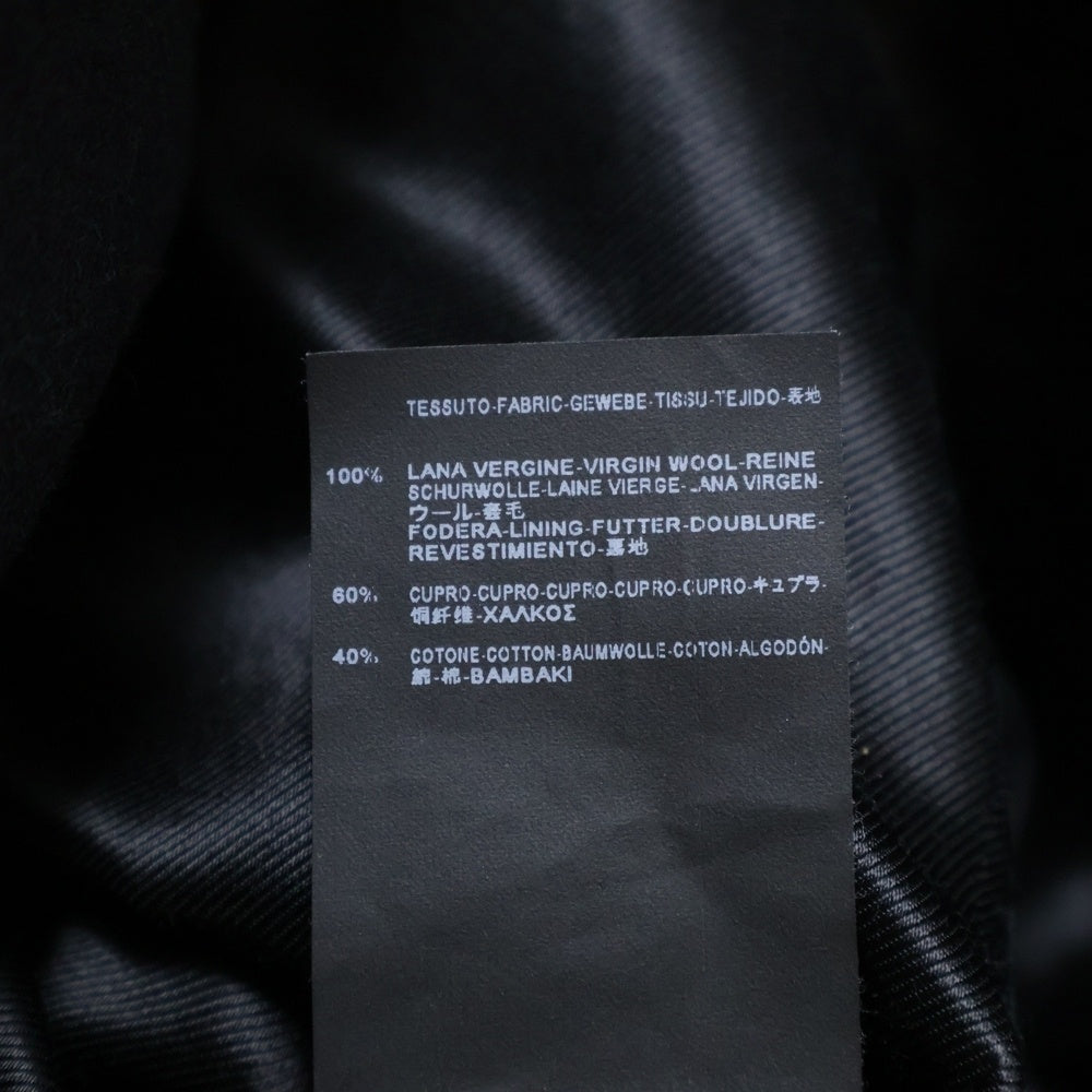 SAINT LAURENT PARIS(サンローランパリ) 15AW エディ期 ウール ピーコート ブラック 394514 Y960J