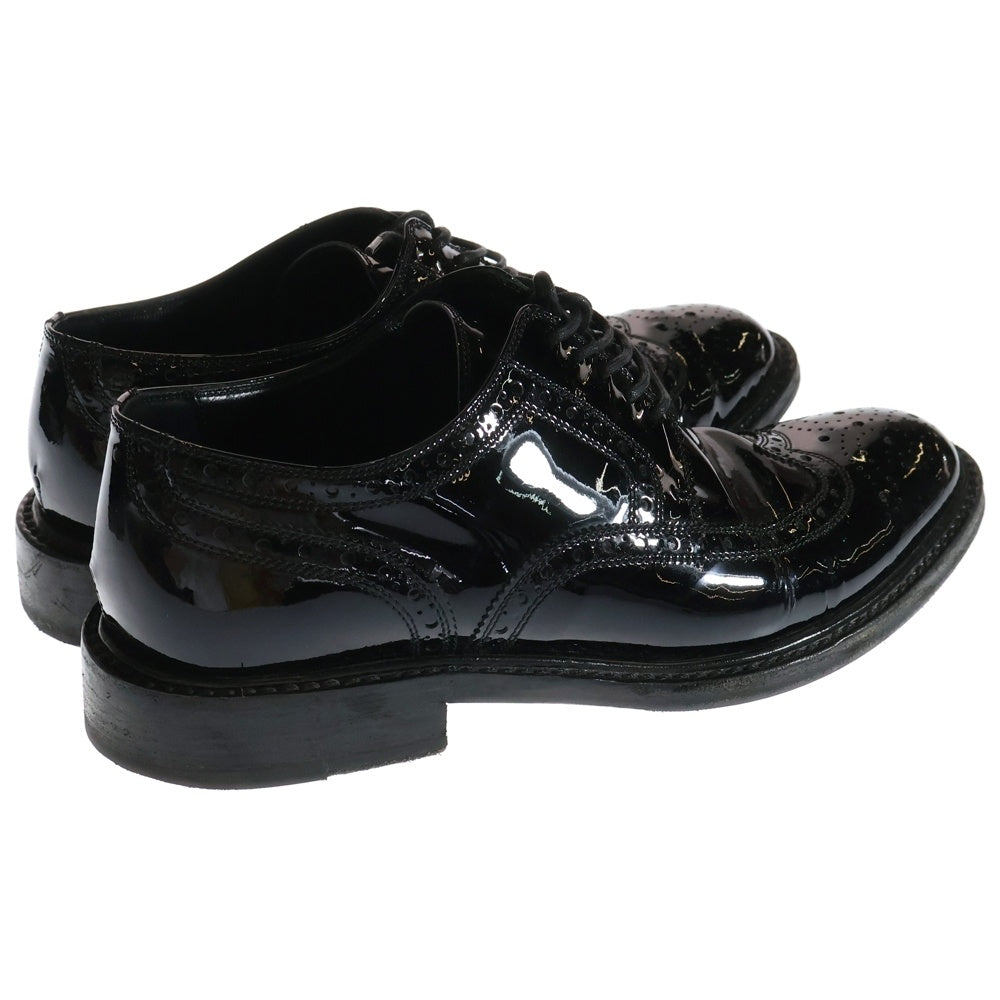 SAINT LAURENT PARIS(サンローランパリ) エナメル レースアップ ドレスシューズ ブラック 669325