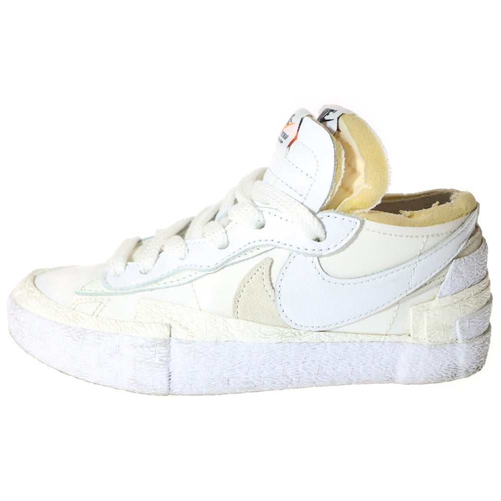 NIKE(ナイキ) ×Sacai BLAZER LOW WHITE PATENT LEATHER サカイ ブレーザー ホワイトパテントレザー ローカットスニーカー ホワイト レディース US4/23.0cm DM6443-100