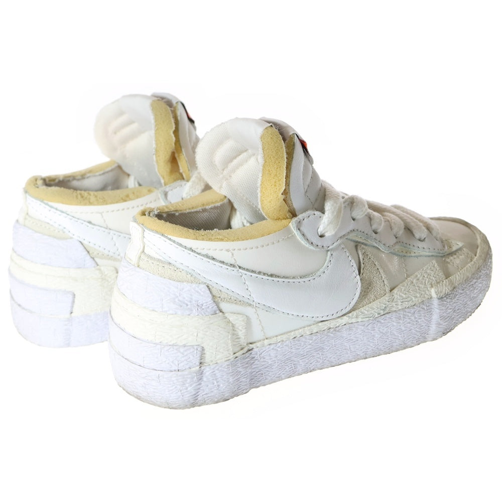 NIKE(ナイキ) ×Sacai BLAZER LOW WHITE PATENT LEATHER サカイ ブレーザー ホワイトパテントレザー ローカットスニーカー ホワイト レディース US4/23.0cm DM6443-100