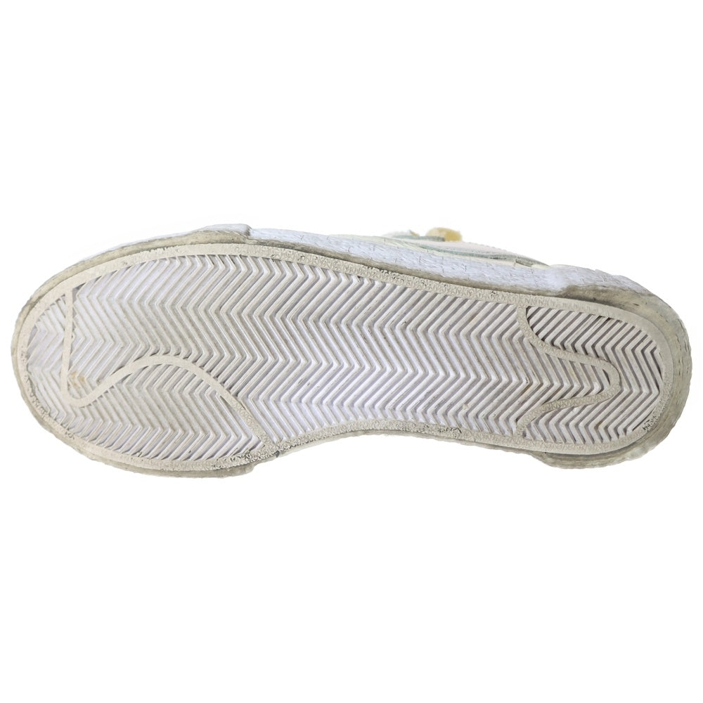 NIKE(ナイキ) ×Sacai BLAZER LOW WHITE PATENT LEATHER サカイ ブレーザー ホワイトパテントレザー ローカットスニーカー ホワイト レディース US4/23.0cm DM6443-100