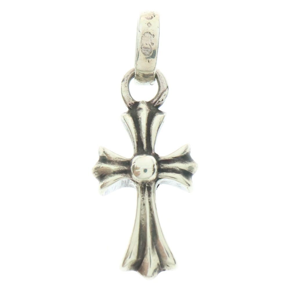 CHROME HEARTS(クロムハーツ) CRS BBYFAT DMND A ベイビーファットクロス ワンポイントアフターダイヤ ペンダントトップ シルバー