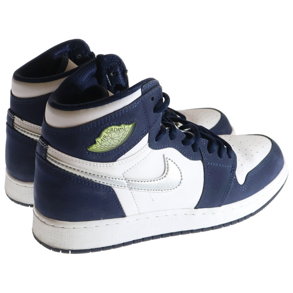 NIKE(ナイキ) GS AIR JORDAN 1 RETRO HIGH OG CO JP Midnight Navy エアジョーダン 1 ハイ ミッドナイトネイビー ハイカットスニーカー レディース US6.5Y/24.5cm 575441-141