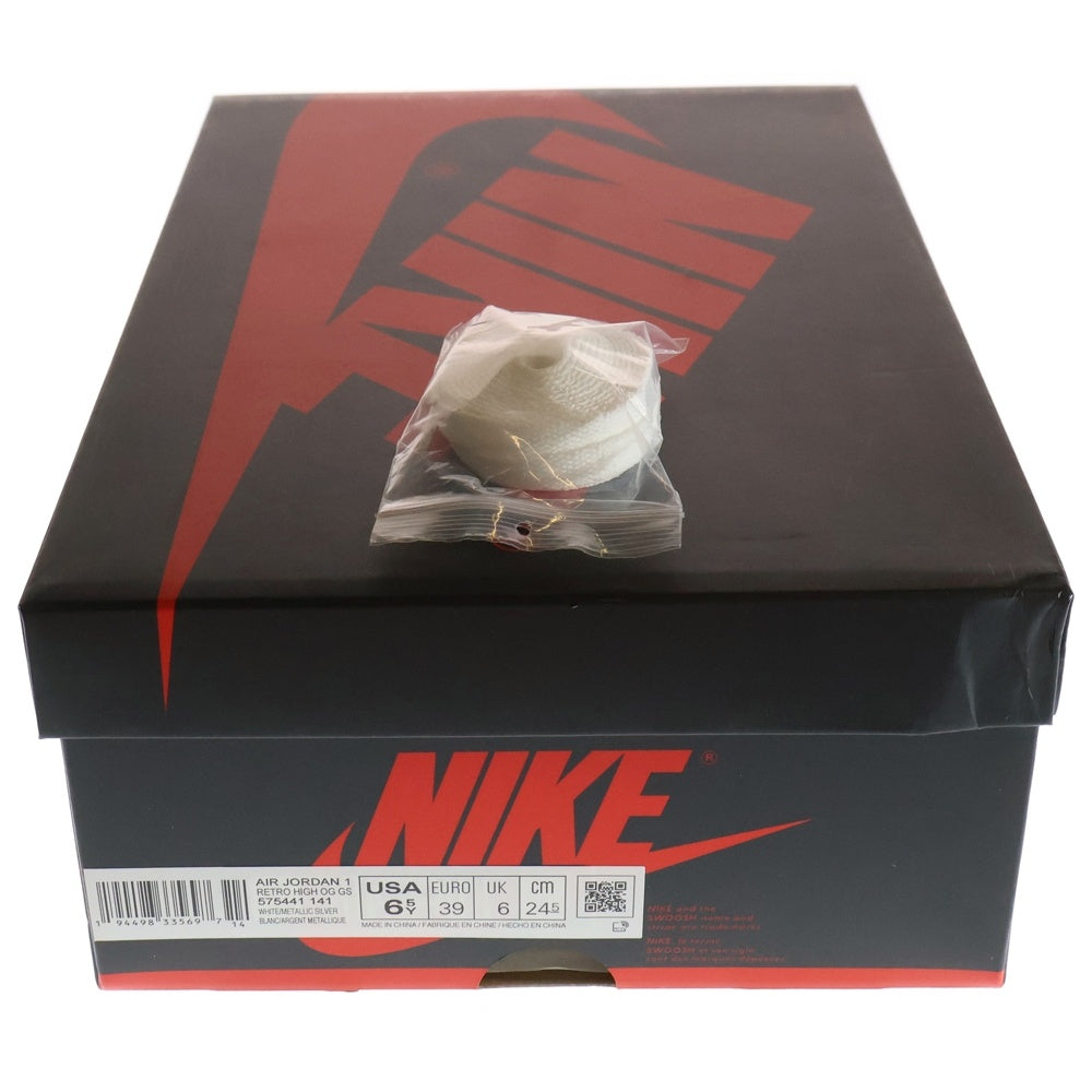 NIKE(ナイキ) GS AIR JORDAN 1 RETRO HIGH OG CO JP Midnight Navy エアジョーダン 1 ハイ ミッドナイトネイビー ハイカットスニーカー レディース US6.5Y/24.5cm 575441-141