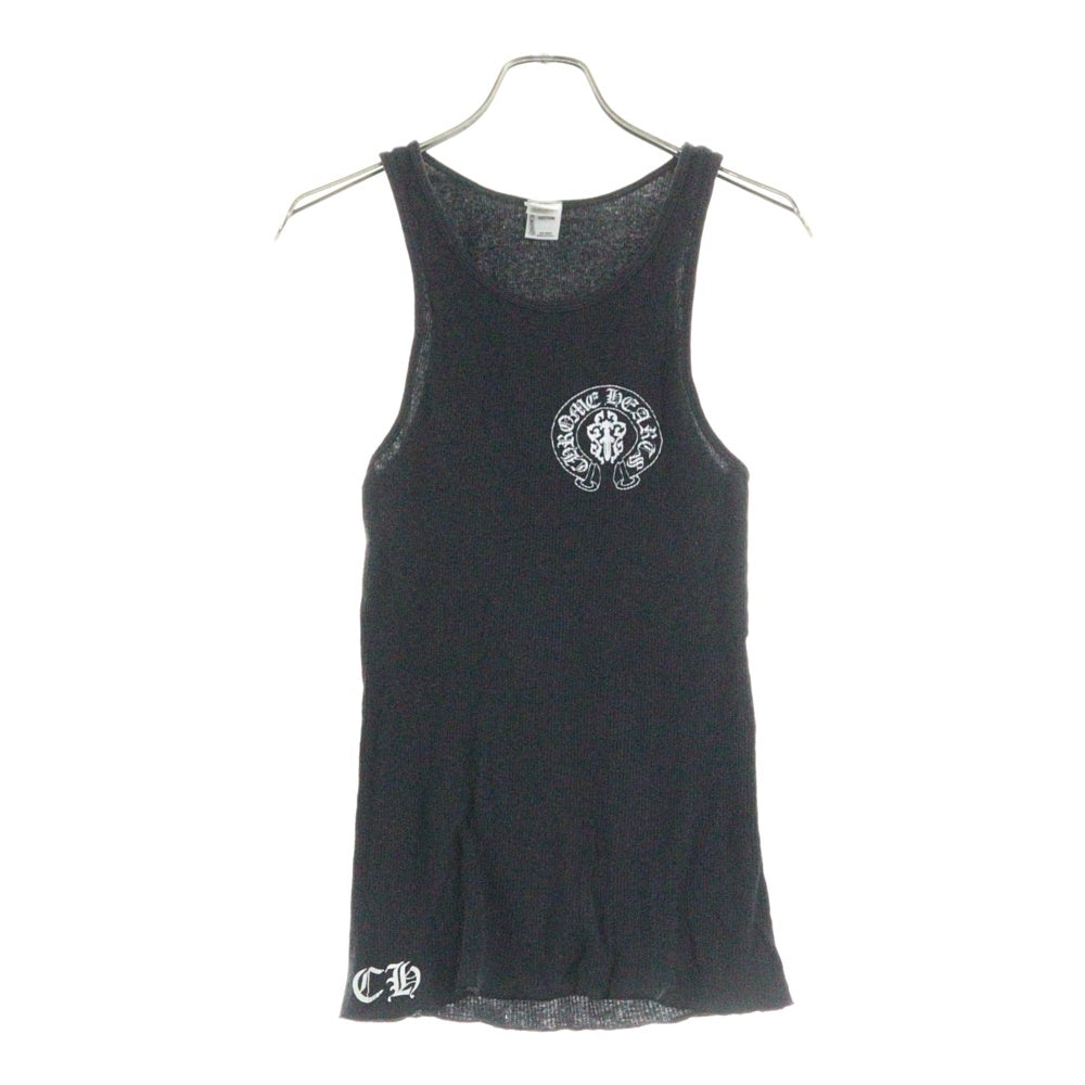 CHROME HEARTS(クロムハーツ) USA FLAG バックUSAプリント コットン タンクトップ ブラック
