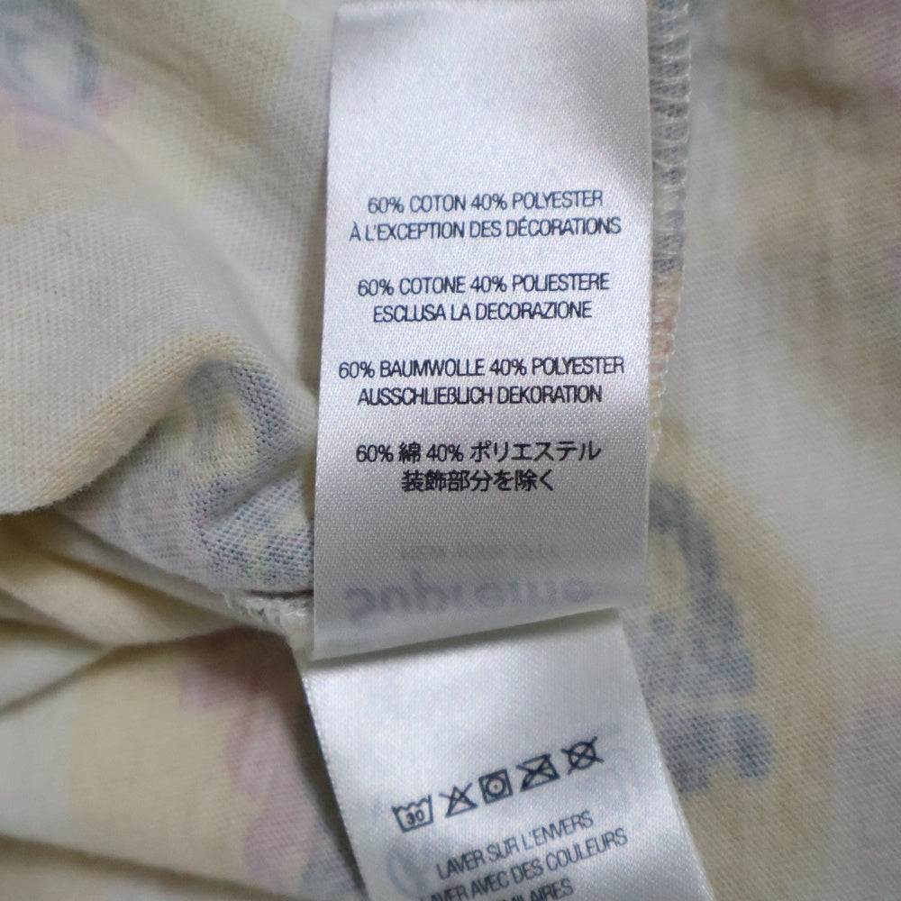 SUPREME(シュプリーム) 24SS Black Cat ブラックキャット総柄 クルーネック 半袖Tシャツ ホワイト/イエロー