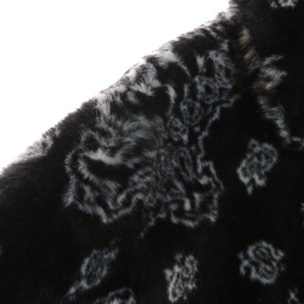 SUPREME(シュプリーム) 21SS Bandana Fur Bomber Jacket バンダナ柄 ファー ボンバージャケット ブラック