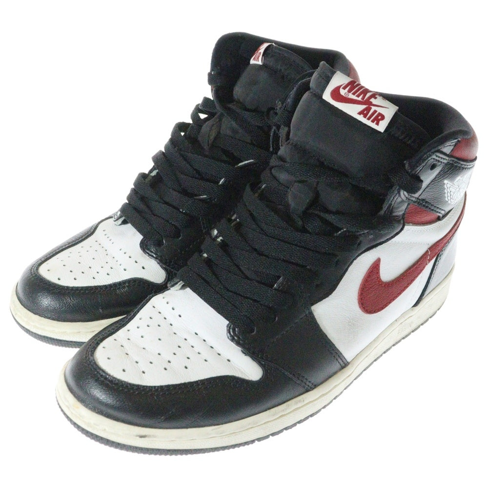 NIKE(ナイキ) AIR JORDAN 1 RETRO HIGH OG GYM RED エアジョーダン1 レトロ ジムレッド ハイカットスニーカー ブラック/レッド/ホワイト US8/26cm 555088-061