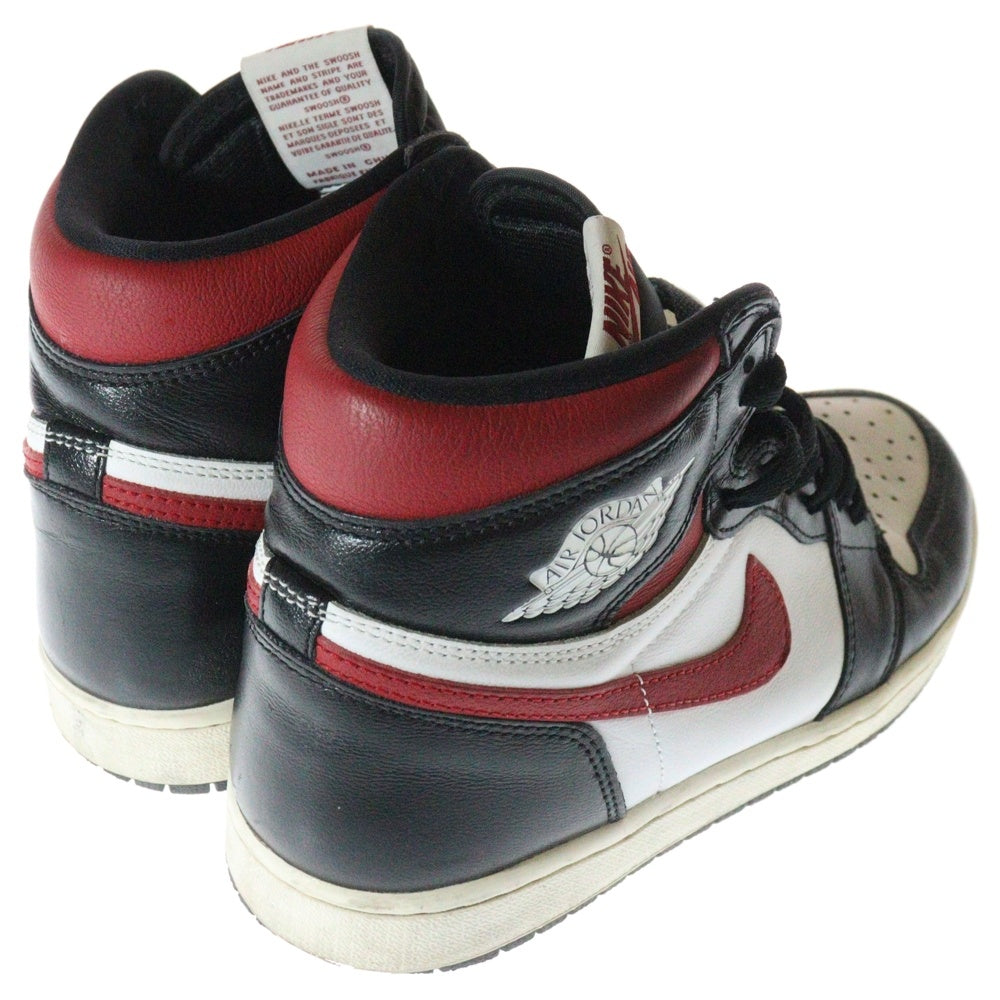 NIKE(ナイキ) AIR JORDAN 1 RETRO HIGH OG GYM RED エアジョーダン1 レトロ ジムレッド ハイカットスニーカー ブラック/レッド/ホワイト US8/26cm 555088-061