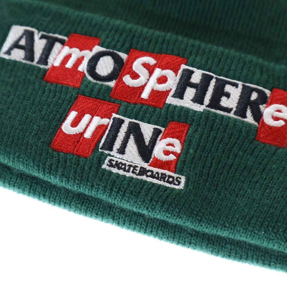 SUPREME(シュプリーム) 20AW ×ANTI HERO Atmosphere ロゴ刺繍 ニット帽 ビーニー グリーン