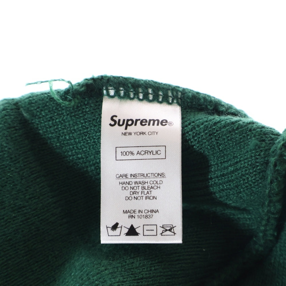 SUPREME(シュプリーム) 20AW ×ANTI HERO Atmosphere ロゴ刺繍 ニット帽 ビーニー グリーン