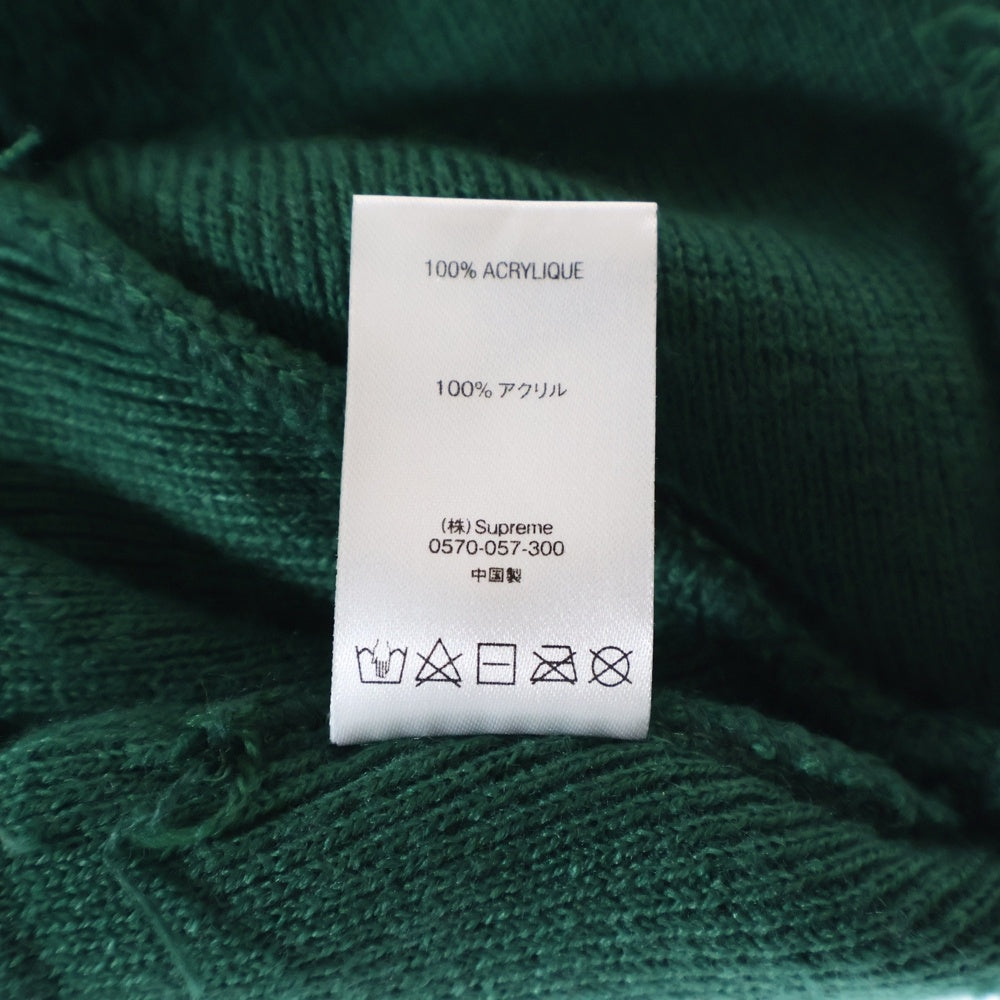 SUPREME(シュプリーム) 20AW ×ANTI HERO Atmosphere ロゴ刺繍 ニット帽 ビーニー グリーン