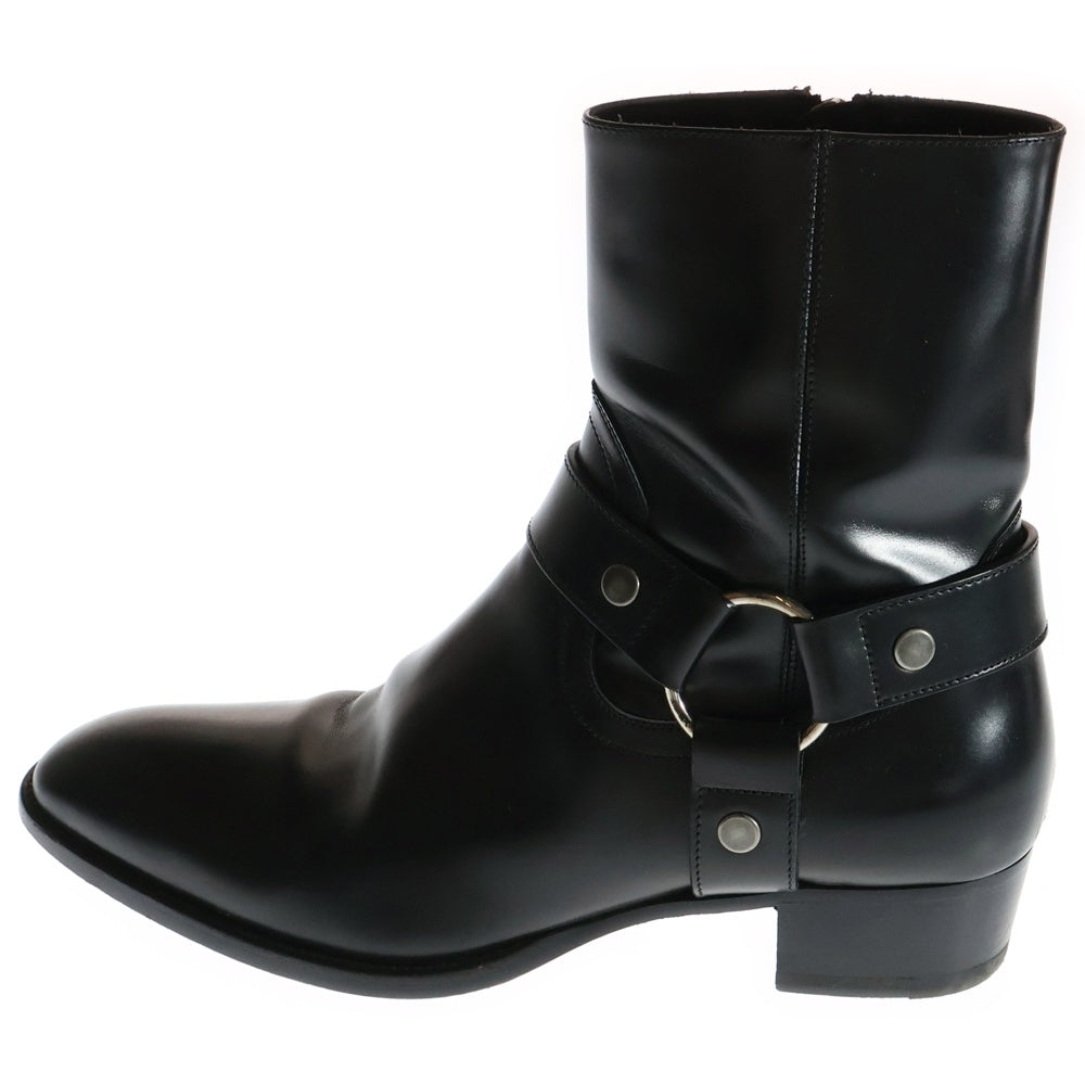 SAINT LAURENT PARIS(サンローランパリ) Wyatt Harness Boot クラシックワイアット ハーネス リングブーツ ブラック 40 D1573070