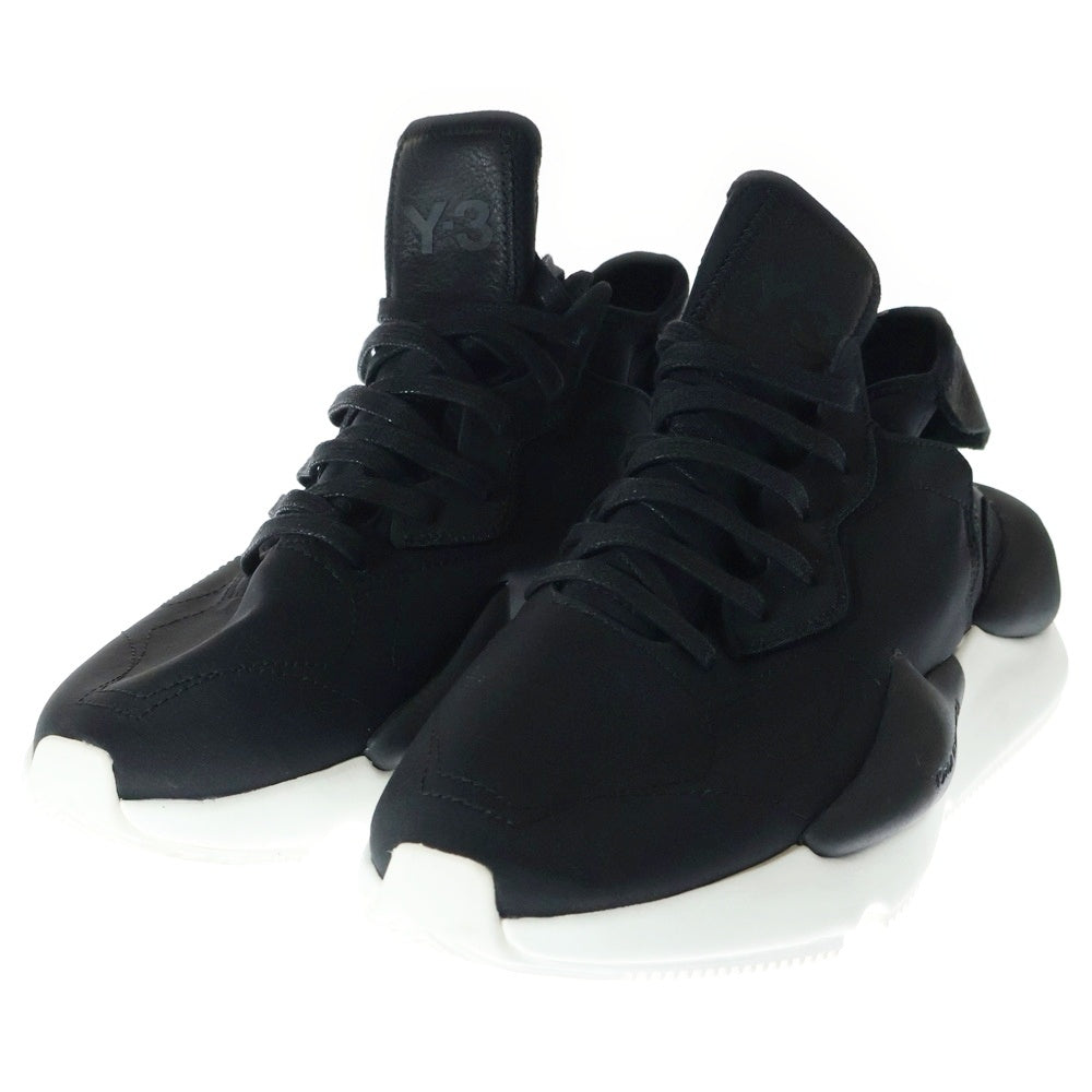 Y-3(ワイスリー) Kaiwa タグレザーロゴ入り ローカットスニーカー ブラック FZ4327