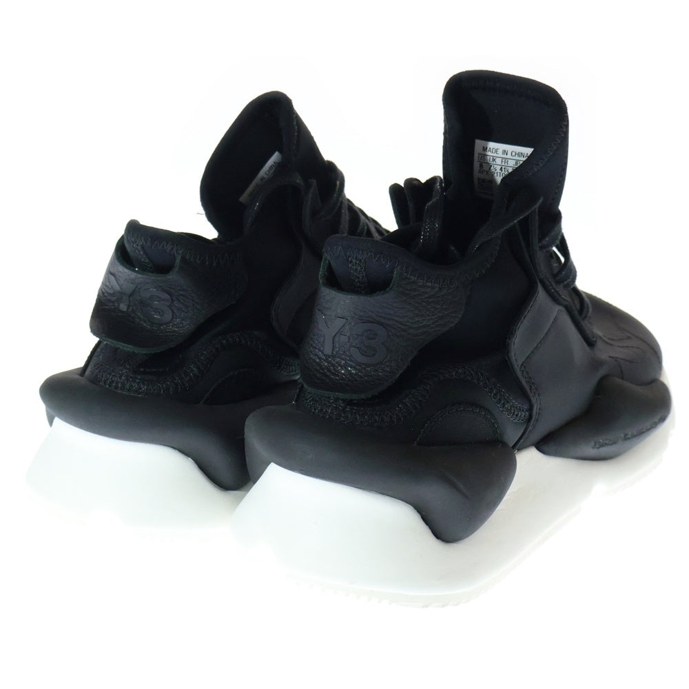 Y-3(ワイスリー) Kaiwa タグレザーロゴ入り ローカットスニーカー ブラック FZ4327