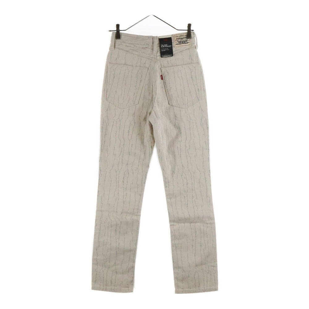 Levi's(リーバイス) 70s HIGH STRAIGHT デニムパンツ ストレートパンツ 総柄 アイボリー レディース PC9-A1124-0002