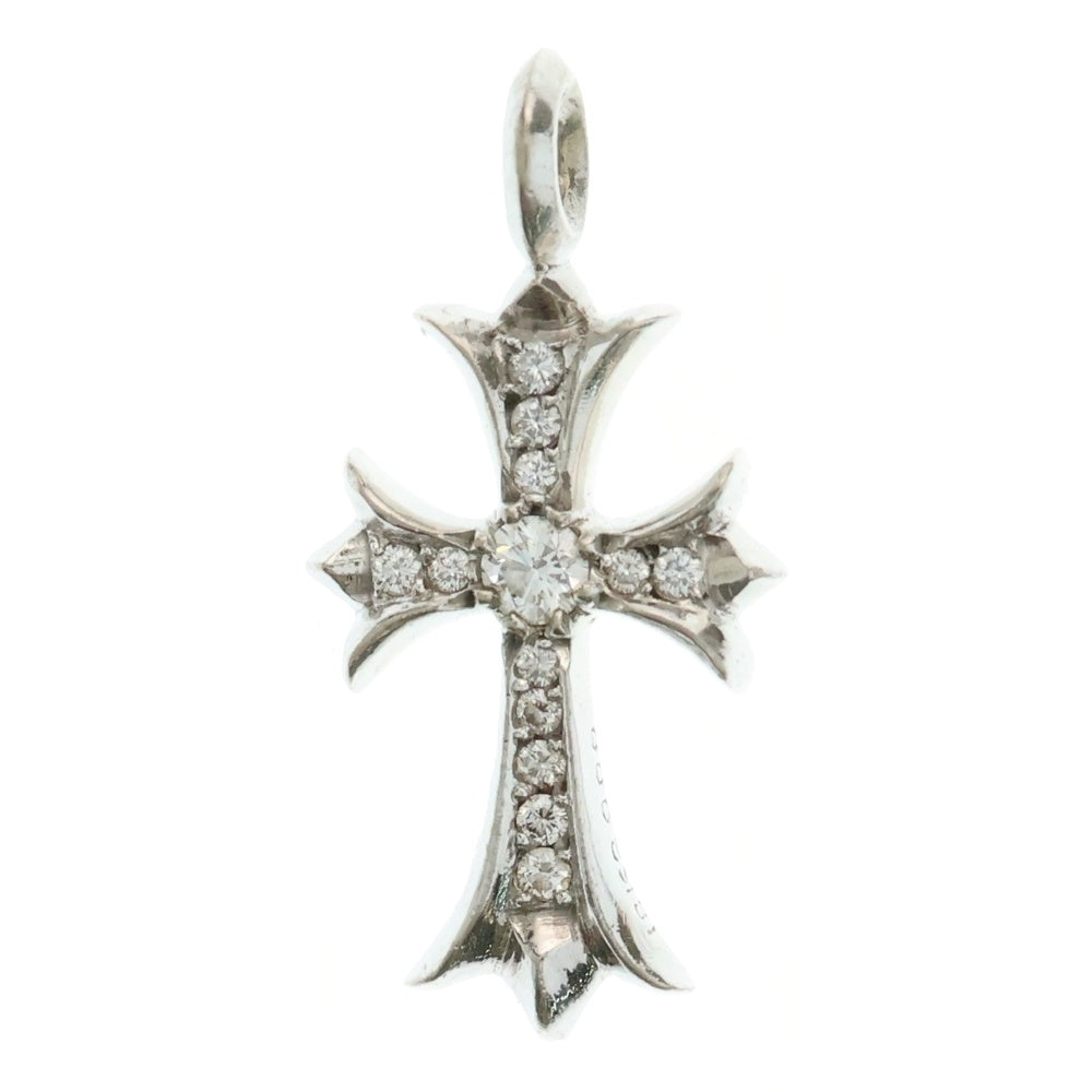 CHROME HEARTS(クロムハーツ) 18KWG OLD TNY CRSF P/DIA タイニーファットクロス オールド PAVEダイヤ ペンダントトップ ホワイトゴールド BCA008