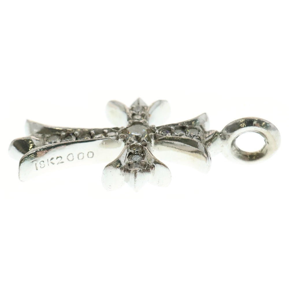 CHROME HEARTS(クロムハーツ) 18KWG OLD TNY CRSF P/DIA タイニーファットクロス オールド PAVEダイヤ ペンダントトップ ホワイトゴールド BCA008