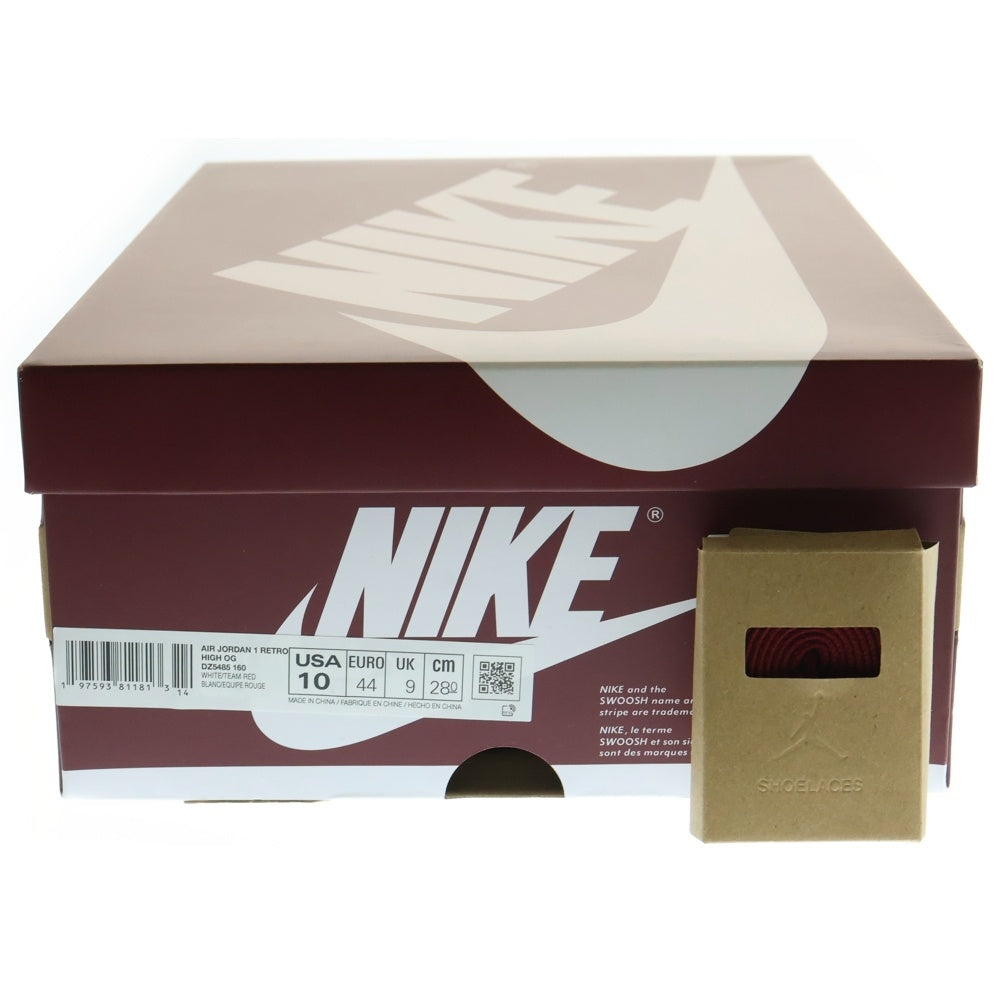 NIKE(ナイキ) AIR JORDAN 1 RETRO HIGH OG ARTISANAL RED エアジョーダン1 レトロ アーティザナルレッド ハイカットスニーカー US10/28cm DZ5485-160