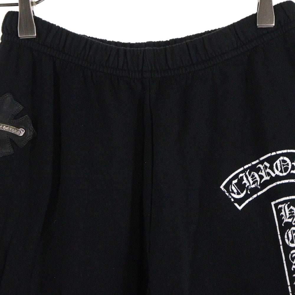 CHROME HEARTS(クロムハーツ) CH LETR STAR LOGO PANTS レザーロゴ スタープリント スウェットパンツ ブラック