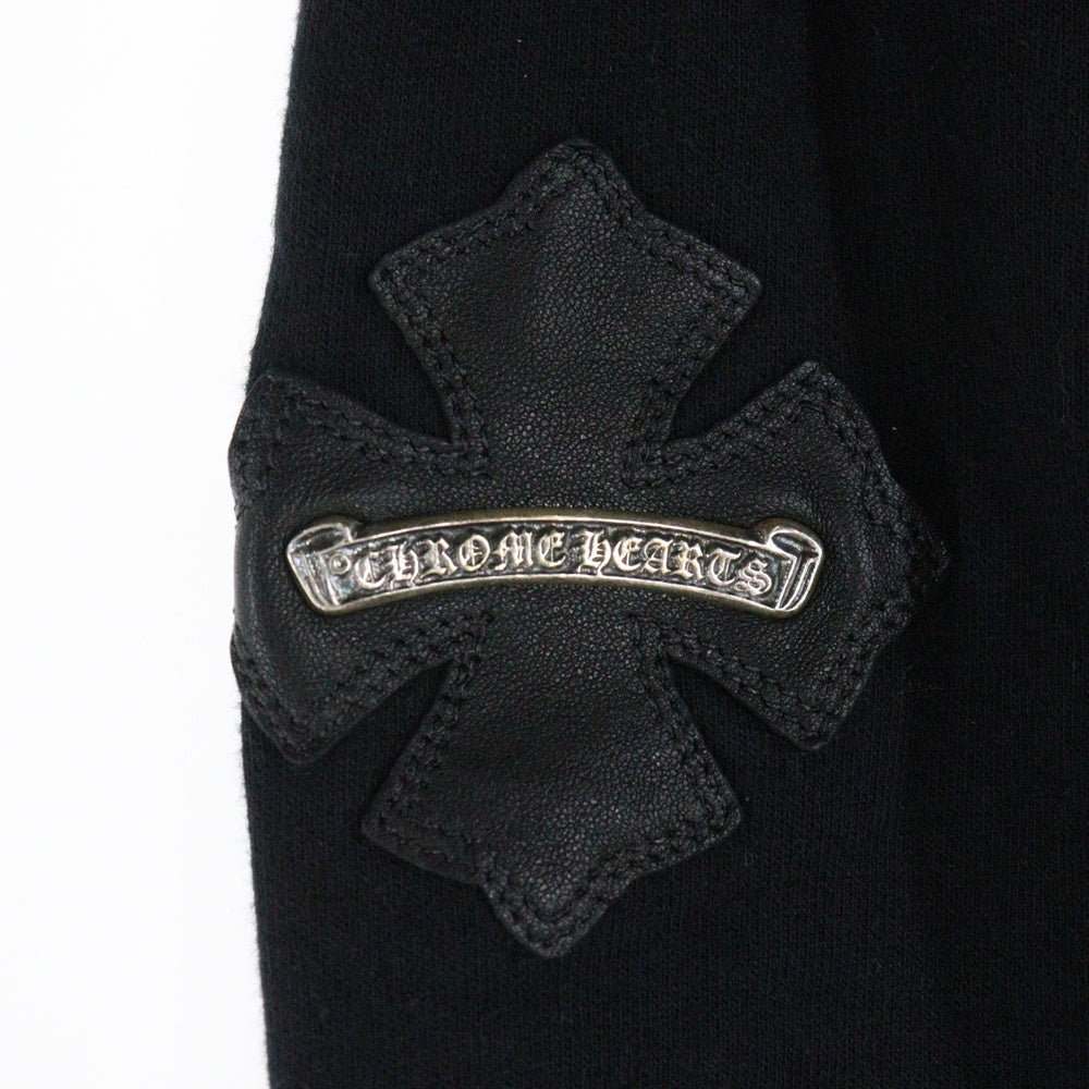 CHROME HEARTS(クロムハーツ) CH LETR STAR LOGO PANTS レザーロゴ スタープリント スウェットパンツ ブラック