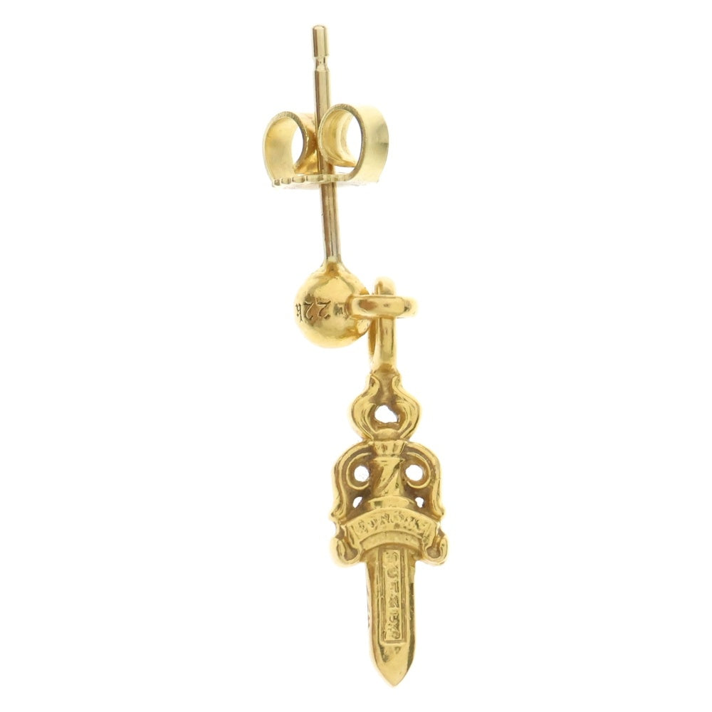 CHROME HEARTS(クロムハーツ) 22K STACK DAGGER スタック ダガー ピアス ゴールド