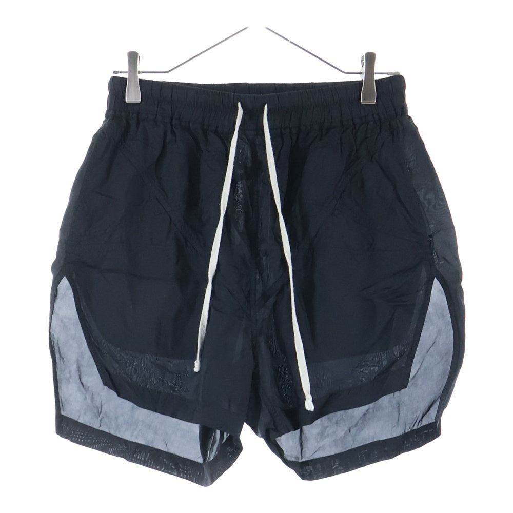 Rick Owens(リックオウエンス) 22SS Drawstring Bermuda Shorts RP01B4307-J ドローストリング バミューダ ショーツ ハーフパンツ ブラック