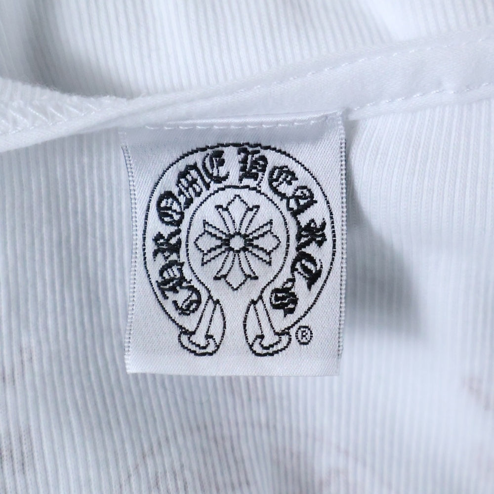CHROME HEARTS(クロムハーツ) OLD FOTI オールド フォティ プリントリブタンクトップ ノースリーブ ホワイト